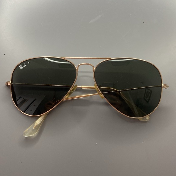 Ray-Ban polarized aviator sunglasses - Picture 1 of 11